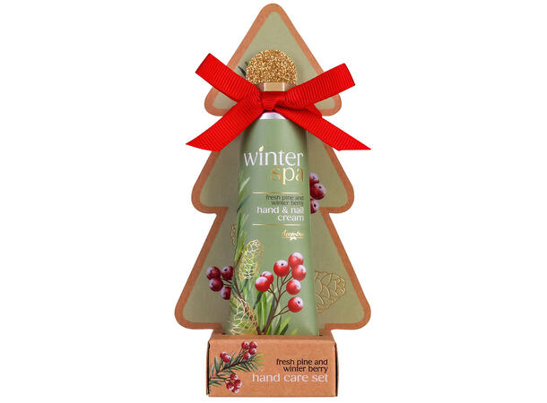 Gavesett 30ml Hånd- og neglkrem Neglefix Duft: Fresh Pine & Winter Berries 