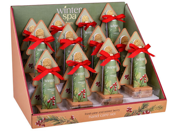 Gavesett 30ml Hånd- og neglkrem Neglefix Duft: Fresh Pine & Winter Berries 
