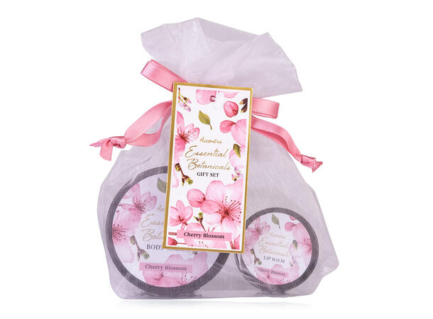 Gavesett pose bodykrem leppepomade 3ass Display 18stk Vegansk Uten m.olje/parab 