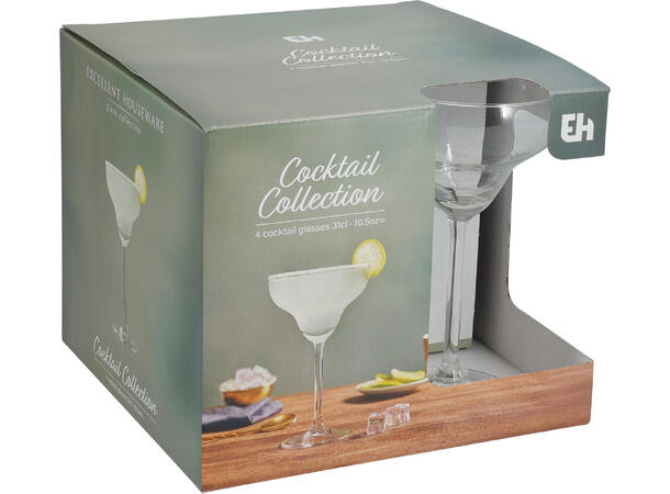 Glass Cocktail Margarita 300 ml 4 stk 
