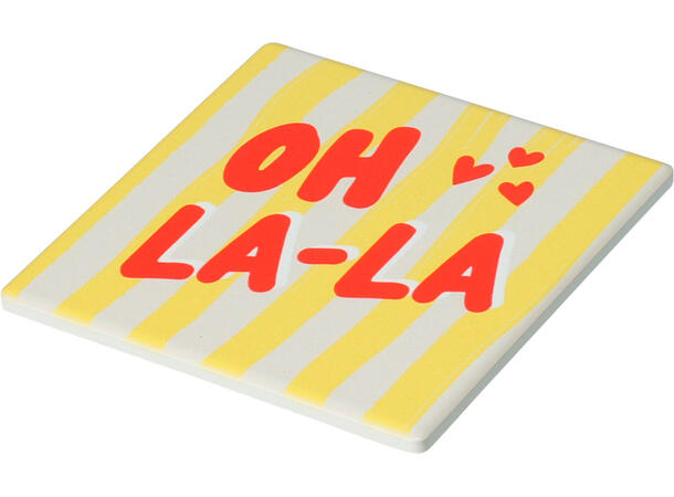 Glassbrikke keramikk 9x9cm 12ass 24stk i display 