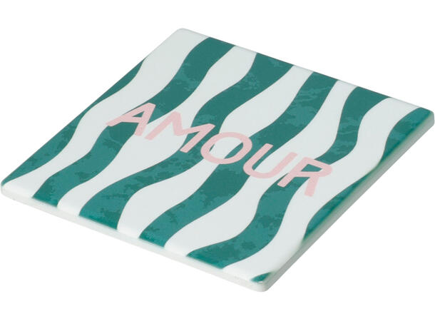 Glassbrikke keramikk 9x9cm 12ass 24stk i display 