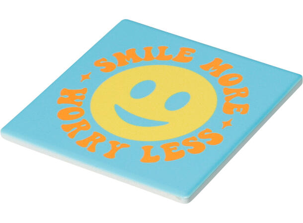 Glassbrikke keramikk 9x9cm 12ass Display 24stk 