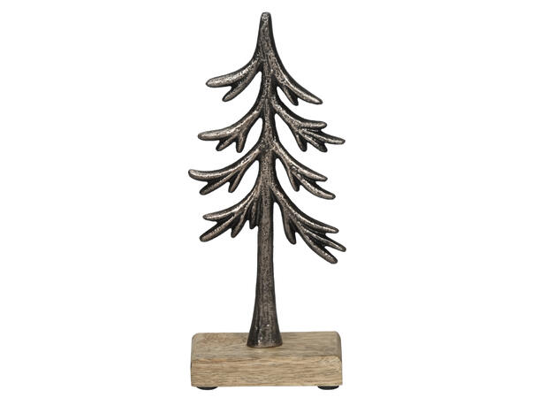 Grantre antikk aluminium 9x5,5x23cm 