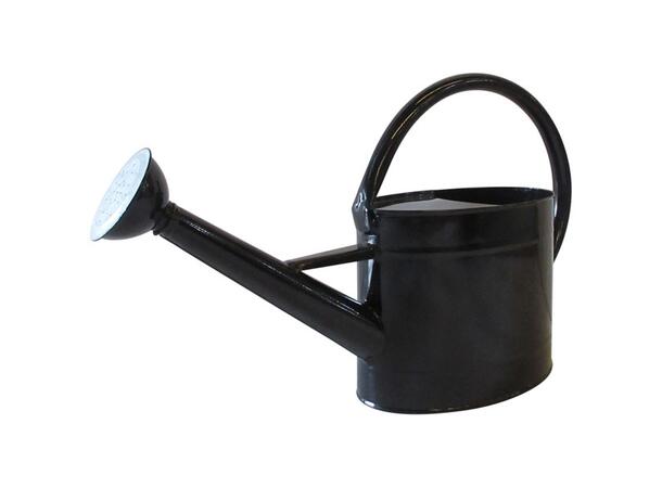 Hagekanne sort metall 42x12x26 cm 