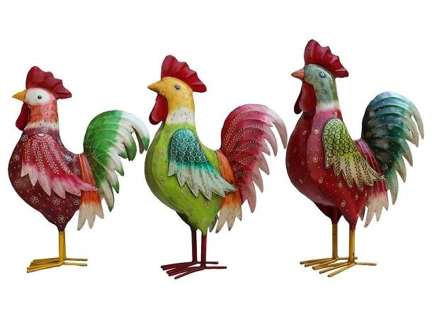 Hane stående rund metall 34x14x54 cm 