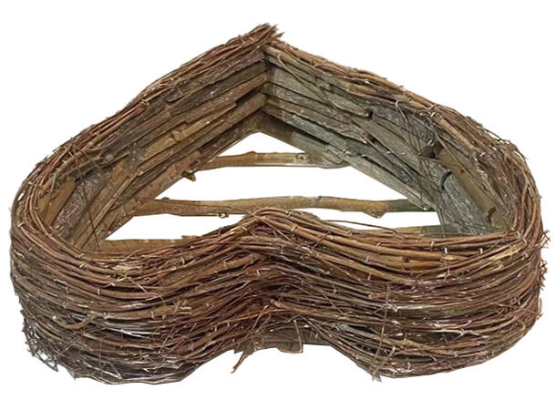 Hjerte flettet 26x24x8cm 36x34x9cm s/2 