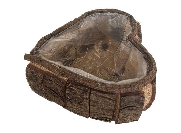 Hjerte potte tre m/plast 25x20x9cm 
