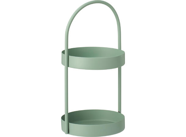 Hylle 2 etg metall ø15xH30cm 3ass 