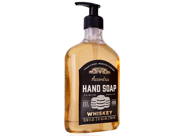 Håndsåpe pumpe Whisky 460ml Duft: Whisky Vegansk Uten parabener/SLES 
