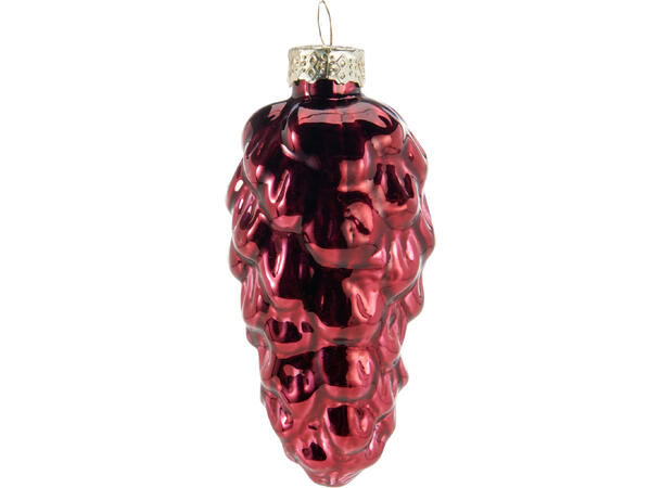 Kongler glass burg 8,6cm 9stk 9 stk i sort gaveeske 