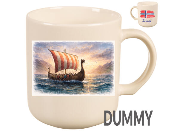 Krus Vikingskip 330ml 8x9cm 200g 