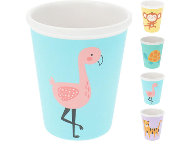 Krus melamin 8x9cm 250ml 4ass Forpk 24stk 