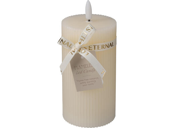 Kubbelys LED stripet 7x13cm 3ass Batteri 2xAAA ikke inkl Timer 8/16t 