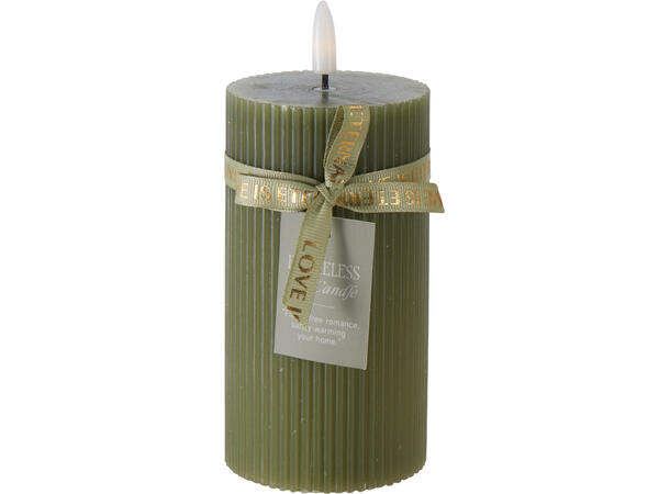 Kubbelys LED stripet 7x13cm 3ass Batteri 2xAAA ikke inkl Timer 8/16t 