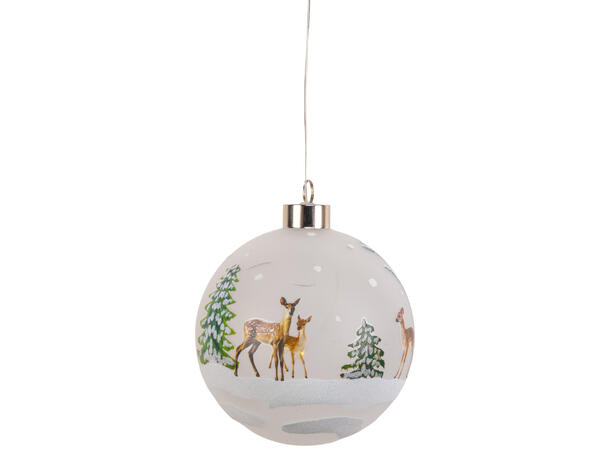 Kule LED henge dådyr 15cm Batteri: 2xAA 