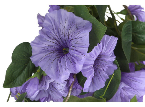 Kunstig hengeplante Petunia lilla 79cm 