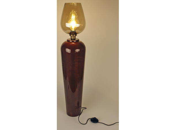 Lampe glass metall 20x13x68cm 