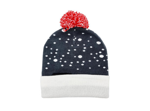 Lue Blå/rød Snow Akryl Onesize m/LED Forpk 6stk Batteri CD2032 inkl 