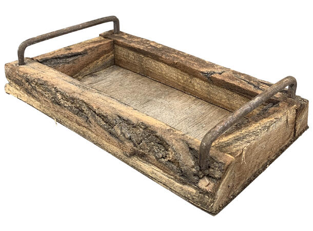 Lysfat antikk resirkulert 25x14x3cm 