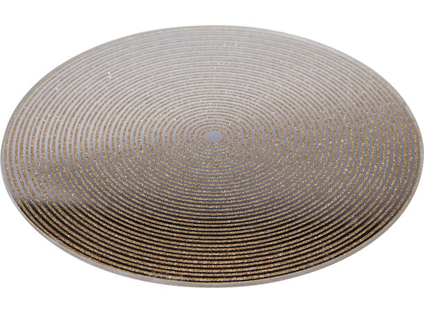 Lysfat gull speil m/glitter 20cm Display 8 stk 