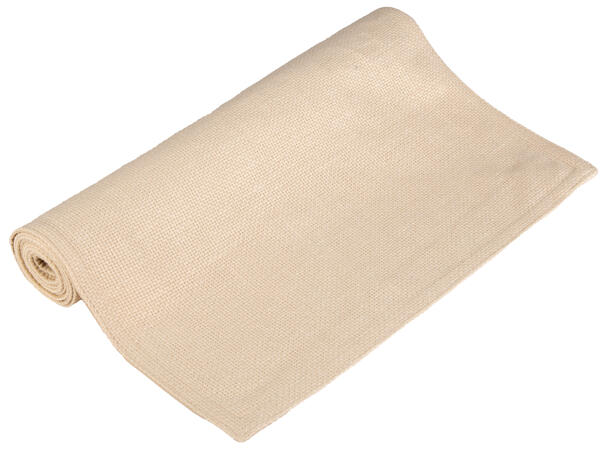 Løper vevd ensfarget beige 40x140cm 