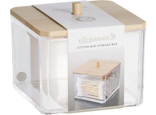 Makeup organizer 9,5x8,5cm m/bambuslokk FSC 100% 