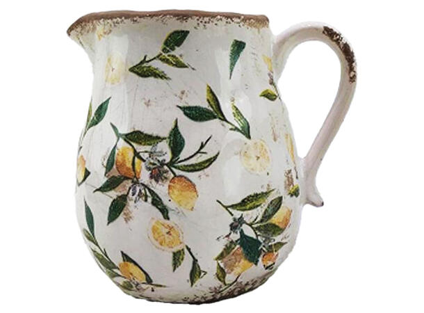 Mugge m/sitron keramikk 20x16x20cm Forpk 2stk 