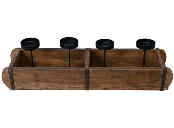 Mursteinsform m/4 lys brun 56x15x16cm Resirkulert tre 