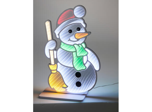 Nisse snømann 45-50cm LED 2ass 12V adapter Timer 6/18t 