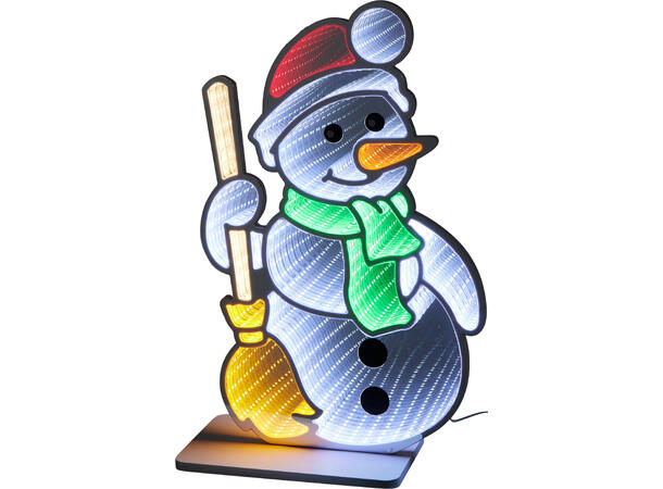 Nisse snømann 45-50cm LED 2ass 12V adapter Timer 6/18t 