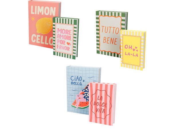 Oppbevaringsboks 31x21x627x17x5cm 2stk 3ass 