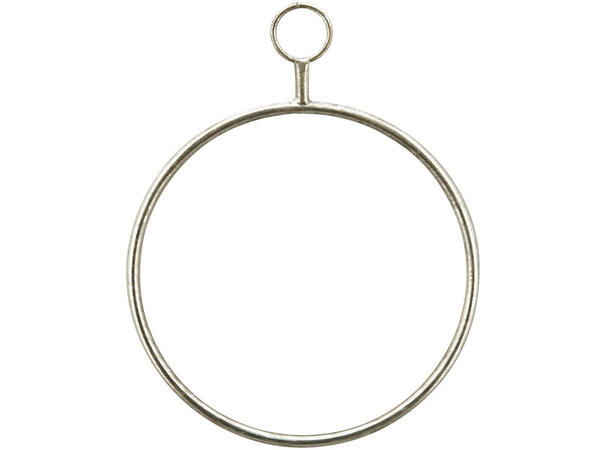 Ring henge sølv metall 83x1x93,5 cm Forpk 4stk 
