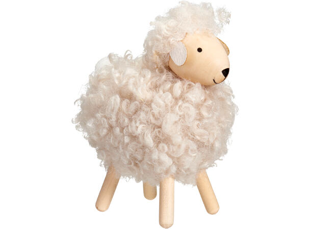 Sau stående tre og polyester 13cm 3ass Vekt:120gram 