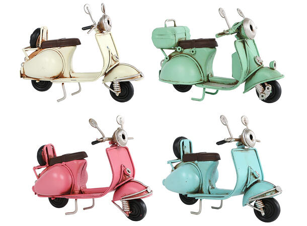 Scooter retro metall 11,5x5x8cm 4ass 