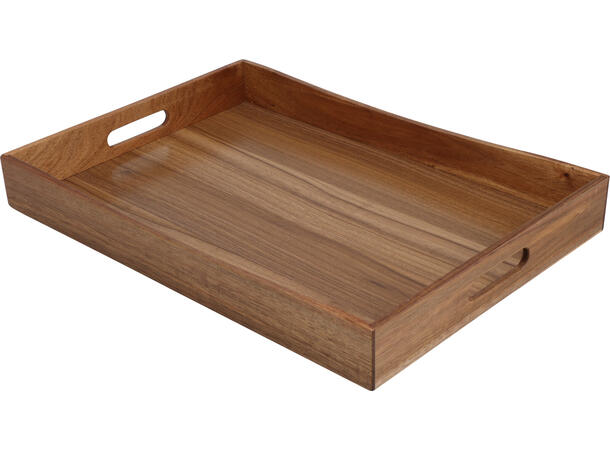 Serveringsbrett akasie m/håndtak 50x35cm FSC 100% godkjent 