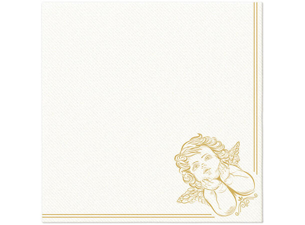 Serviett Airlaid middag Engel Middagsserviett 12 stk 3-lags 40x40cm 