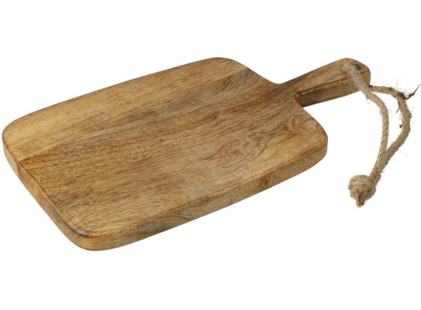 Skjærefjøl mangotre natur farge 2ass 25x17cm, rundt 25x14cm 