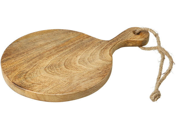 Skjærefjøl mangotre naturfarget 2ass 25x17cm, rundt 25x14cm 