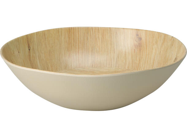 Skål melamin tredekor 30x7cm Forpk 12stk 