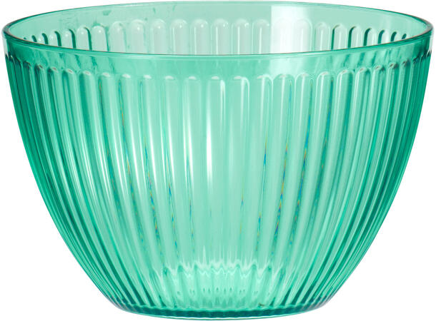 Skål stripet 13,5x8,5cm 4ass 740ml Forpk 24stk PP materiale 