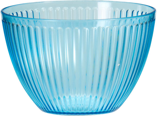 Skål stripet 13,5x8,5cm 4ass 740ml Forpk 24stk PP materiale 