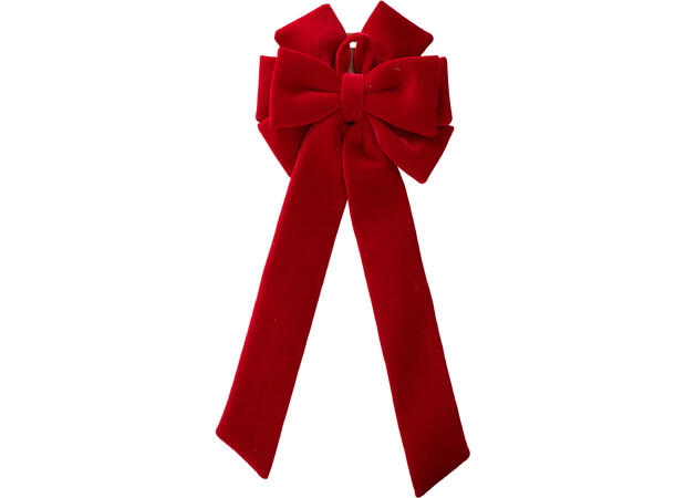 Sløyfe rød 30x72cm dobbel m/oppheng 