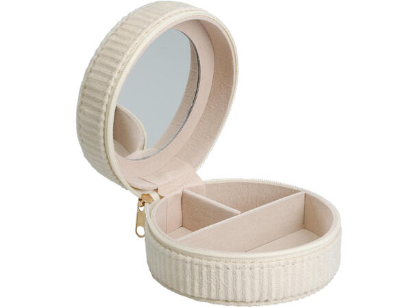 Smykkeskrin 9, 5x5, 5cm 11x9x5,5cm 6ass Offwhite, rosa, grønn 