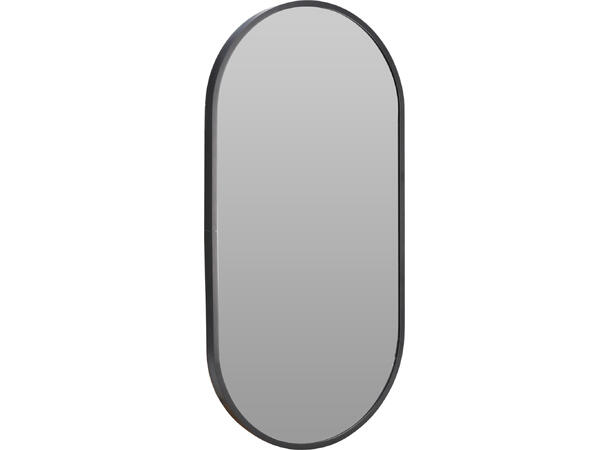 Speil ovalt 30x60 cm svart Forpk. 6stk 