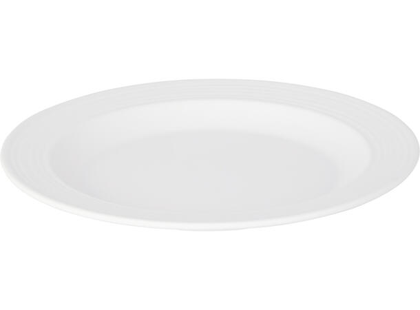 Tallerken melamin stripet offwhite 25cm Med PDAP-belegg 
