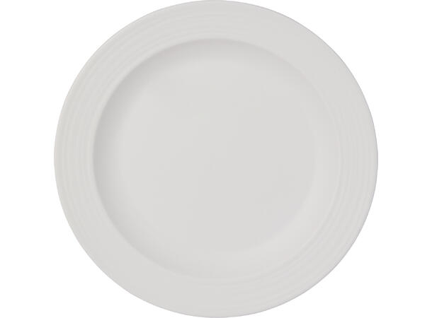 Tallerken melamin stripet offwhite 25cm Med PDAP-belegg 
