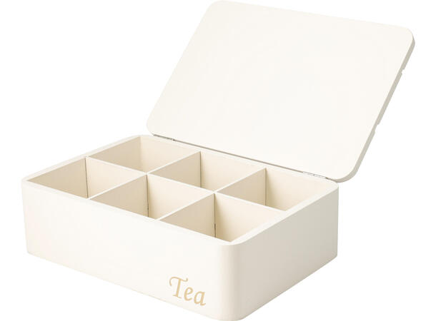 Teboks MDF 24x7,5x16,5cm 2ass Offwhite, terracotta med organisk design 
