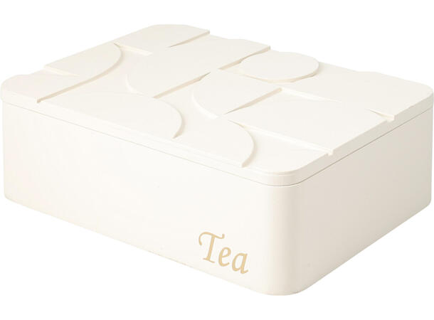 Teboks MDF 24x7,5x16,5cm 2ass Offwhite, terracotta med organisk design 