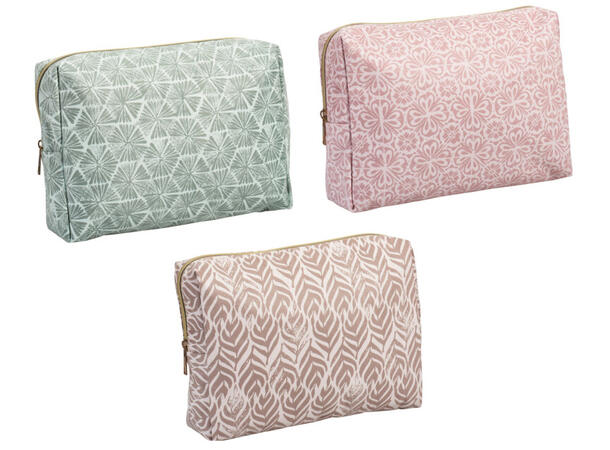Toalettmappe pastell 27x8x18m 3 ass 